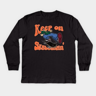 Keep on Sk8boardin Kids Long Sleeve T-Shirt